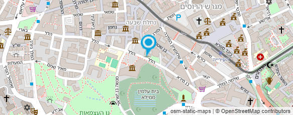 מפת הגעה אל ארגון חברי "ההגנה" בירושלים