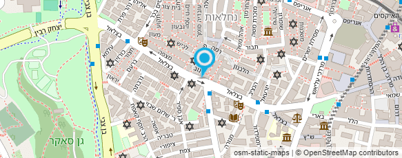 מפת הגעה אל מכבסת בצלאל