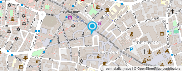 מפת הגעה אל אופנת ירושלים