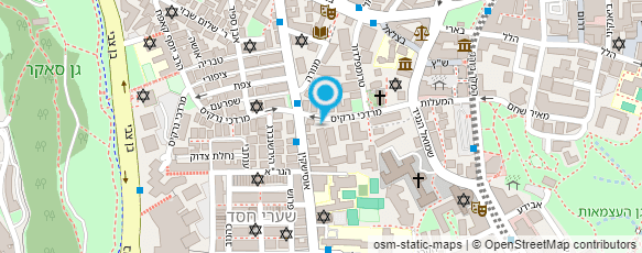 מפת הגעה אל המרכז הפדגוגי ירושלים