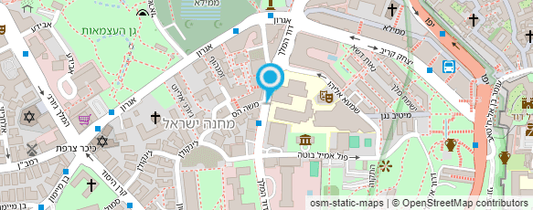 מפת הגעה אל היברו יוניון קולג' - מכון למדעי היהדות ירושלים