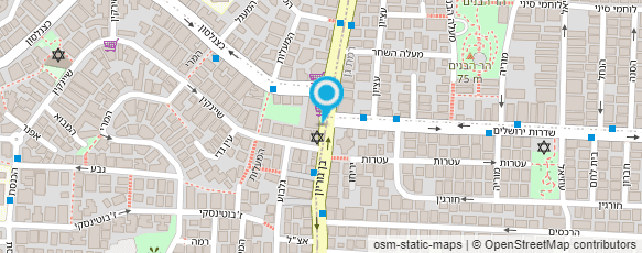 מפת הגעה אל מדטכניקה אורתופון - גבעתיים