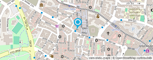 מפת הגעה אל כרומגן - סניף ירושלים