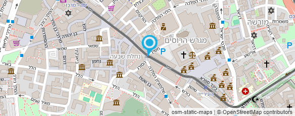 מפת הגעה אל המרכז למיפוי ישראל