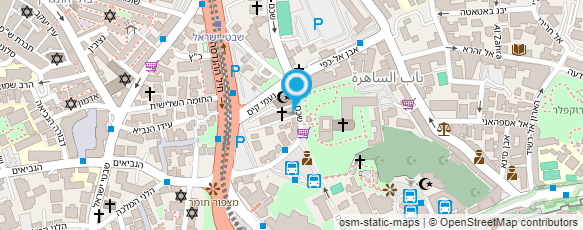 מפת הגעה אל מנזר האבות הדומיניקאנים