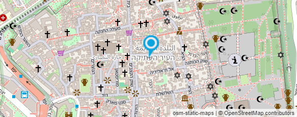 מפת הגעה אל בית היתומים המוסלמי