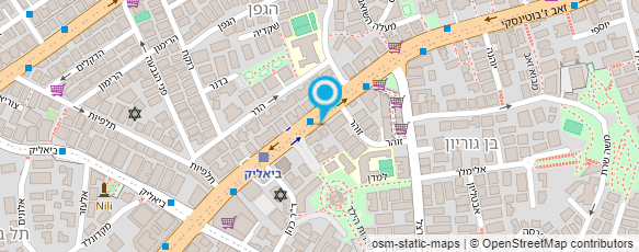 מפת הגעה אל מיכאל גלידה מסטיק התקוה