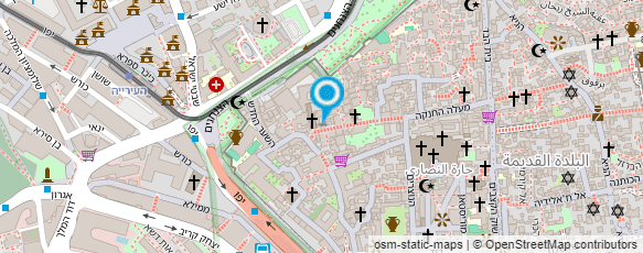 מפת הגעה אל סוכנות שמירת המקומות הקדושים