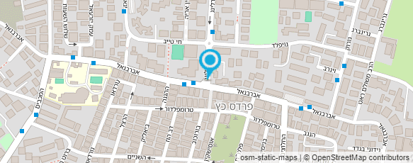 מפת הגעה אל מרכז קהילתי בני ברק ע"ש וולפסון