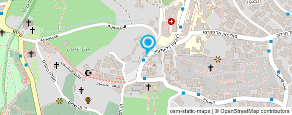 מפת הגעה אל כנסיית העלייה הרוסית