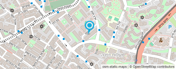 מפת הגעה אל המרכז הקהילתי האיזורי בשמואל הנביא