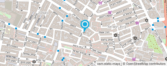 מפת הגעה אל לוצקין הרב חיים בנימין