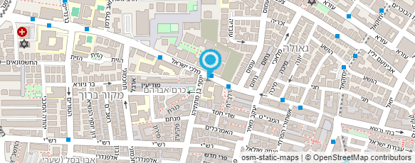 מפת הגעה אל המכון הגיאולוגי