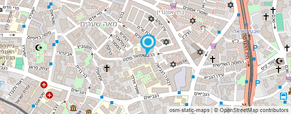 מפת הגעה אל מרכז חינוכי בנות ירושלים