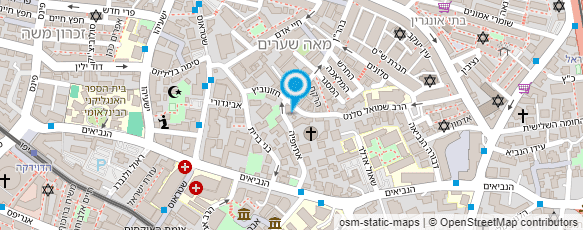 מפת הגעה אל הכנסיה האתיופית