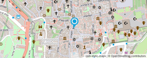 מפת הגעה אל מוזיאון הבית השרוף