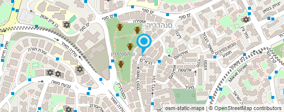 מפת הגעה אל המרפאה ירושלמית לקולון הידרותרפי