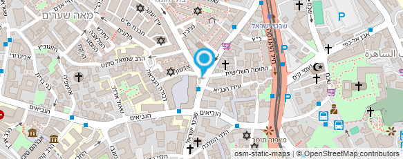 מפת הגעה אל כולל חבת ירושלים צדקת רמבעה"נ