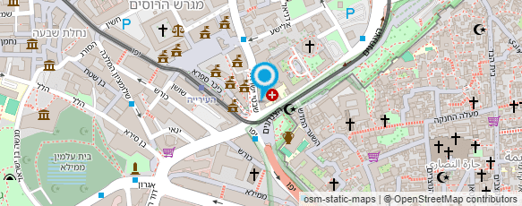 מפת הגעה אל בית החולים הצרפתי סנט לואיס