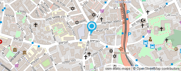 מפת הגעה אל "סדנת ההדפס ירושלים"