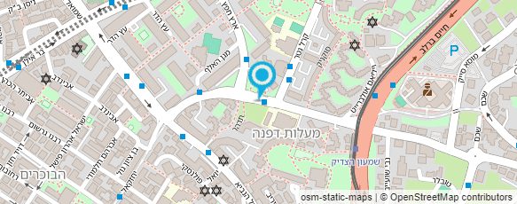 מפת הגעה אל בית חנה חב"ד - תיכון