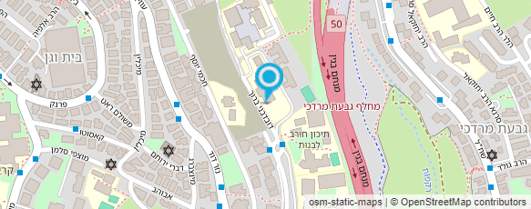 מפת הגעה אל אולפנת חורב ע"ש וינגרטן