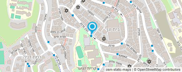 מפת הגעה אל קרית נוער ירושלים