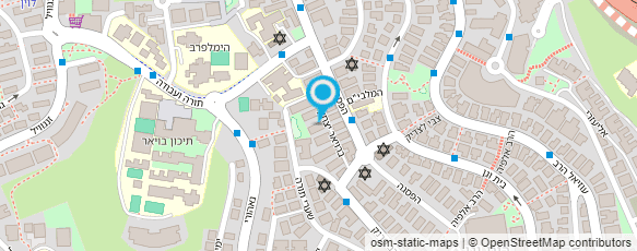 מפת הגעה אל זילברברג הרב יעקב קאפל