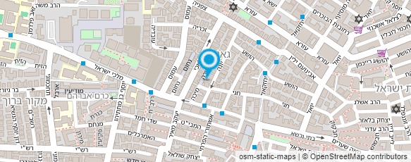 מפת הגעה אל איחוד מוסדות גור בארץ ישראל