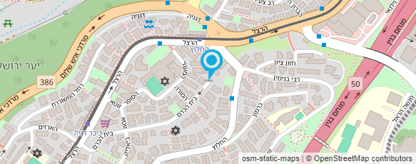 מפת הגעה אל ישיבת דרכי נועם - שפל קולג'