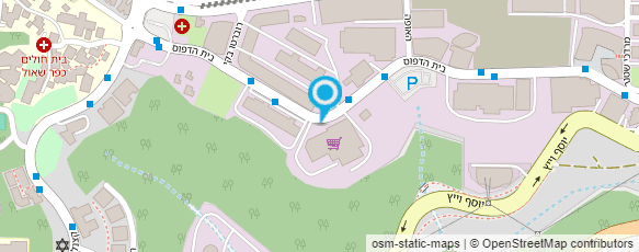 מפת הגעה אל ביח"ר "וינברג"-ממתקים וקרחונים