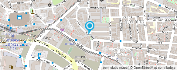 מפת הגעה אל טוקצינסקי הרב צבי אריה