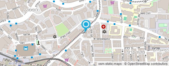 מפת הגעה אל מרכז למניעת מחלות ריאה ע"ש ד"ר י.ל. רוקח