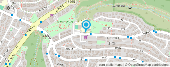 מפת הגעה אל בי"ס "השלום" (ממלכתי ב')