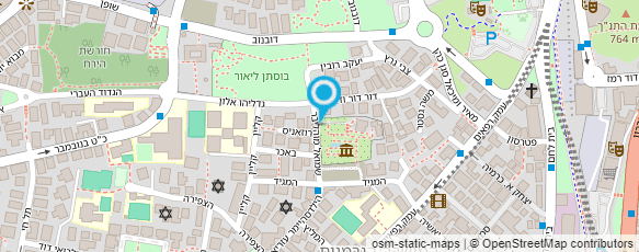 מפת הגעה אל מוזיאון הטבע בירושלים