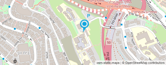 מפת הגעה אל ישיבה תיכונית - תורה ומדע