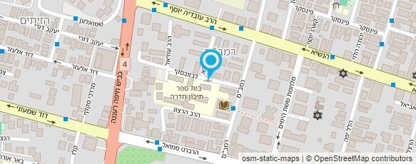 מפת הגעה אל תיכון חדרה חטיבת ביניים