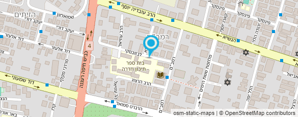 מפת הגעה אל תיכון חדרה