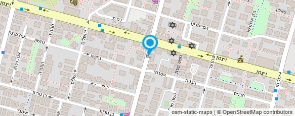 מפת הגעה אל טופז שליחויות