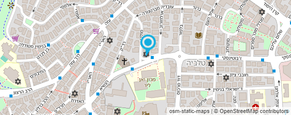 מפת הגעה אל יד הרב נסים בימ"ד לרבנים ודיינים