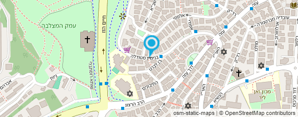 מפת הגעה אל פרופ' זלוטניק אבינעם