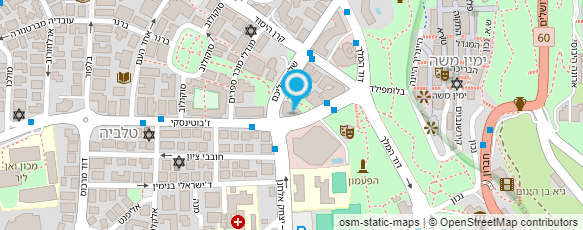 מפת הגעה אל מרפאת רנטגן (רפואי) ירושלים