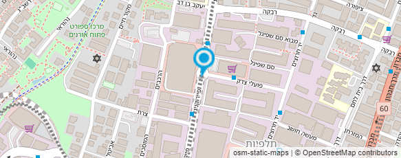 מפת הגעה אל התאחדות עולי אמריקה וקנדה בישראל