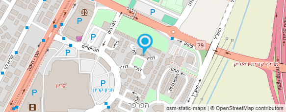 מפת הגעה אל המרכז הרב תחומי לבריאות ואיכות החיים