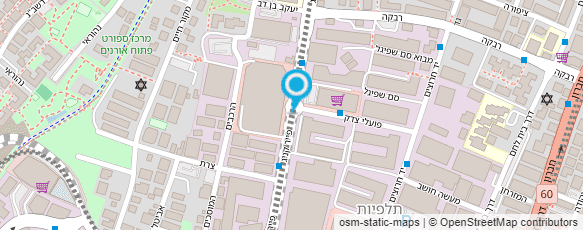 מפת הגעה אל מוסד ביאליק