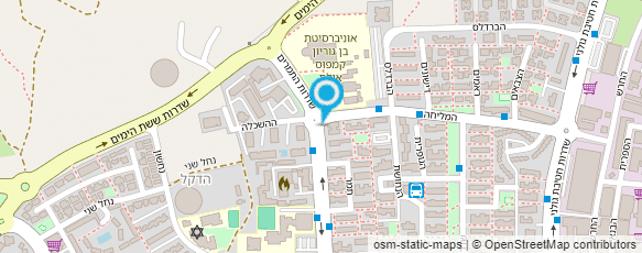 מפת הגעה אל מכללת עמל הישגים