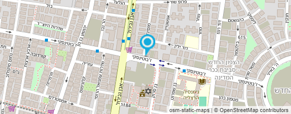 מפת הגעה אל "גינדי"-ציוד כביסה למוסדות