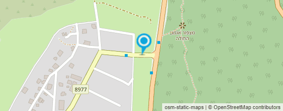 מפת הגעה אל בקתות עץ אלון