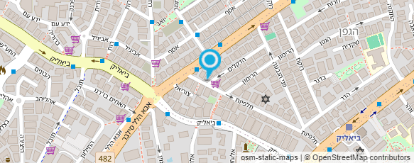 מפת הגעה אל סקופ - אודי אביב