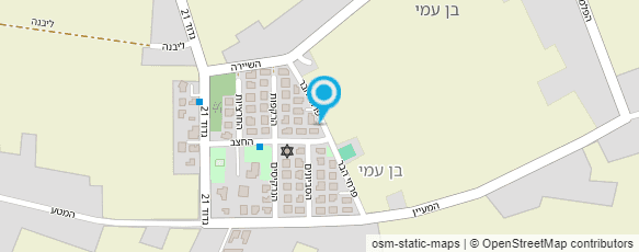 מפת הגעה אל "בן חיים עוזי" מפת הגעה אל "בן חיים עוזי"